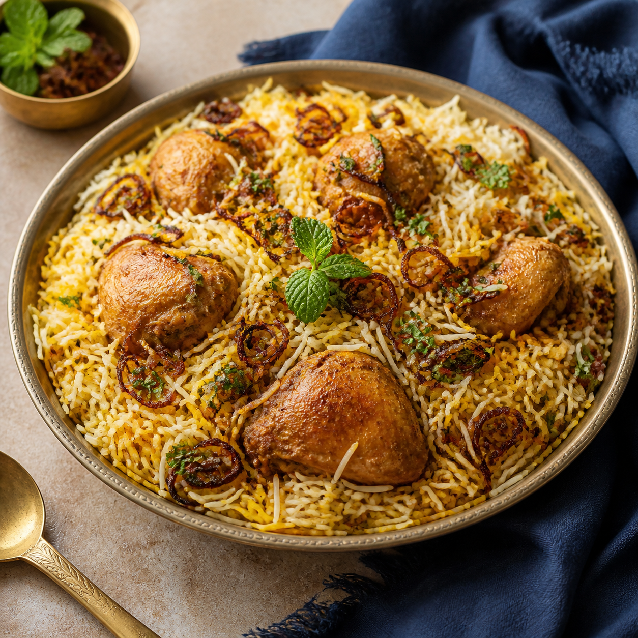 Kycklingbiryani med basmatiris
